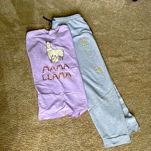 Oversized Mama Tshirt & Sweatpant Set